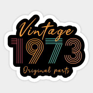 Vintage 1973 Birthday gift Sticker